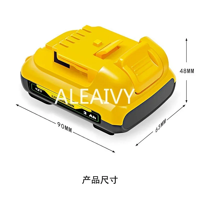 1-3Pack 10.8V/12V 3.0Ah Volt Max Lithium Battery For Dewalt DCB120 DCB123 DCB122 DCB127 DCB124 DCB121 Li-ion Power Tools Battery