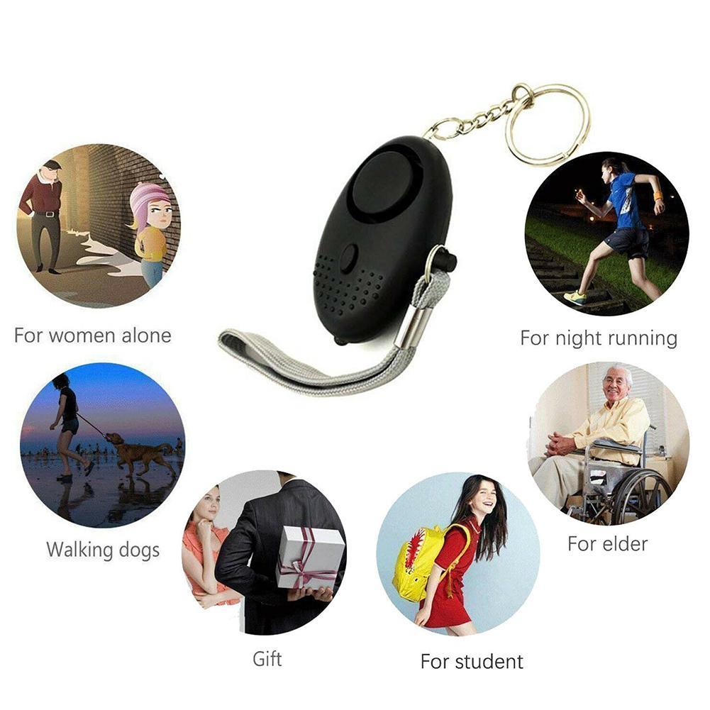 Safe Sound Personal Alarm, Personal Security Alarm Keychain with LED Lights, Emergency Safety Alarm for Women, Me