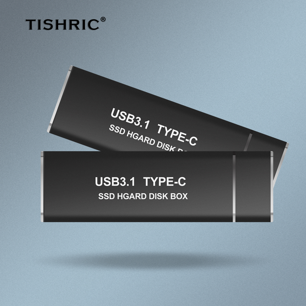 TISHRIC NVME/NGFF vers type-c M2 SSD Cas 10 GO NVME Cas Boitier Disque Dur Adaptateur type-c M2 HDD Boîtier Disque Dur