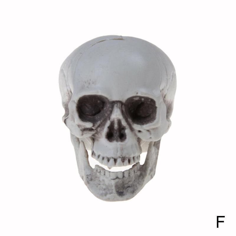 Statues Sculptures Halloween Decorations Artificial Plastic Bone Party Horror Skull Head Ornament Model Bar Skull Scary Ske L1R8: 9x10x12.5cm