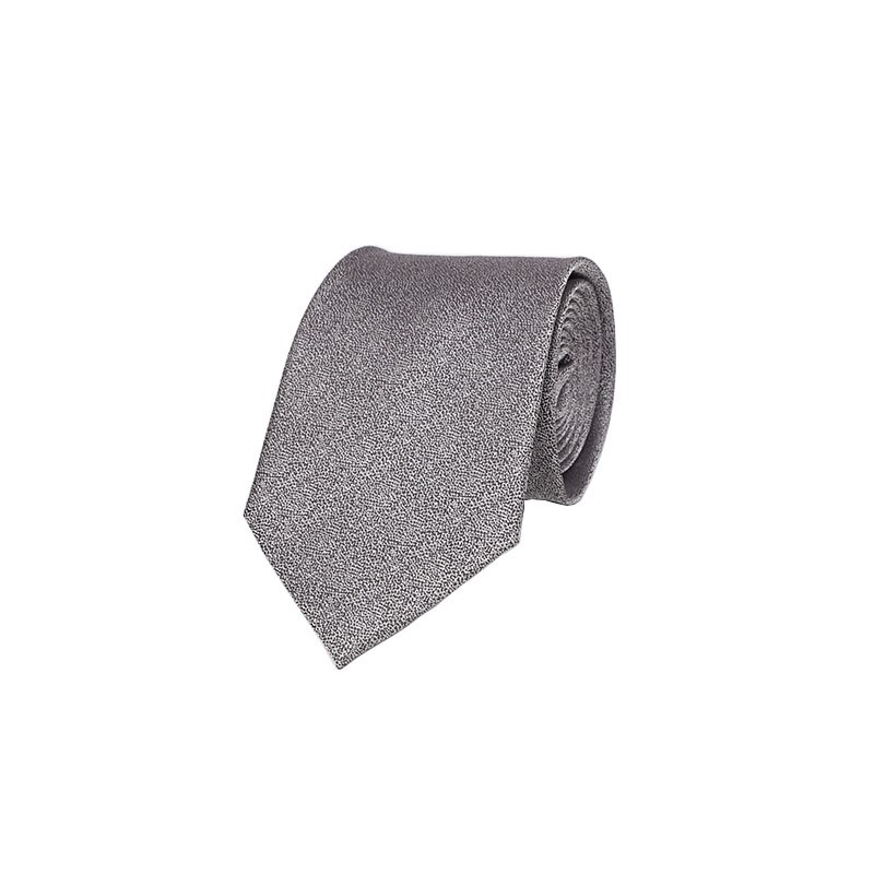 Corbata estrecha para hombre, corbata fina con patrón de puntos de 8cm, , corbata estrecha para negocios, Corbata a rayas para boda: Gris