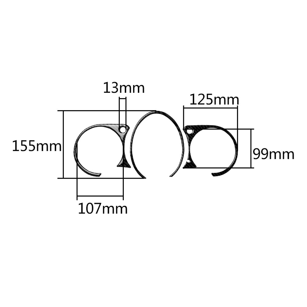 Carbon Fiber Dashboard Instrument Moulding Cluster Panel Cover For 370Z 09-20