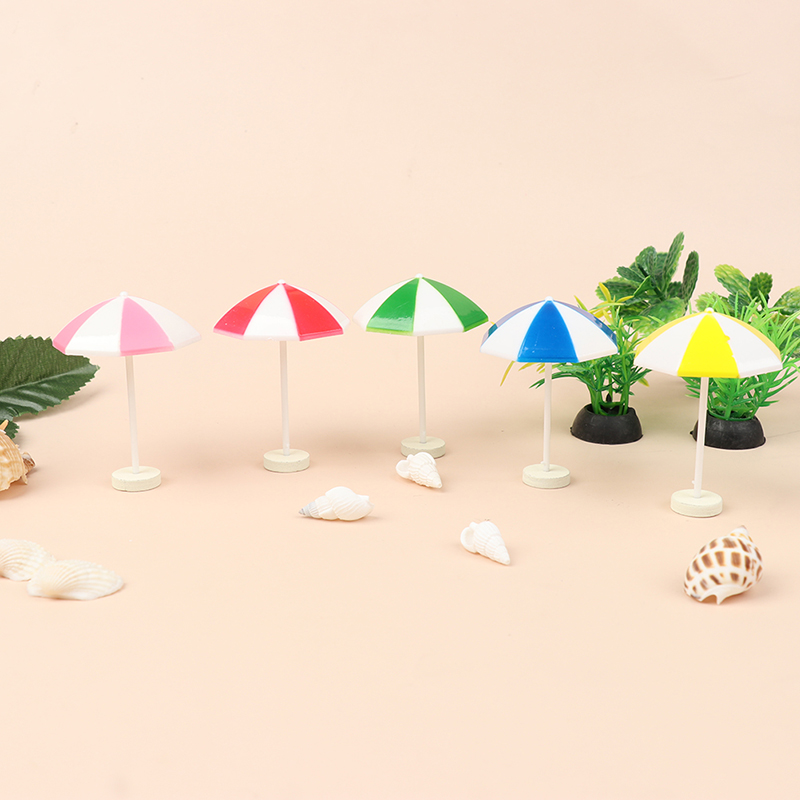 1:12 puppenhaus Miniatur Strand Sonnenschirm Bunte Szenen Dekoration freundlicher Spielzeug