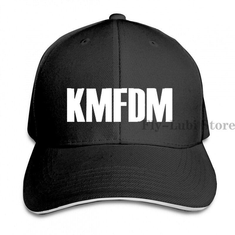 Kmfdm Band Logo Baseball cap men women Trucker Hats adjustable cap: 1-Black