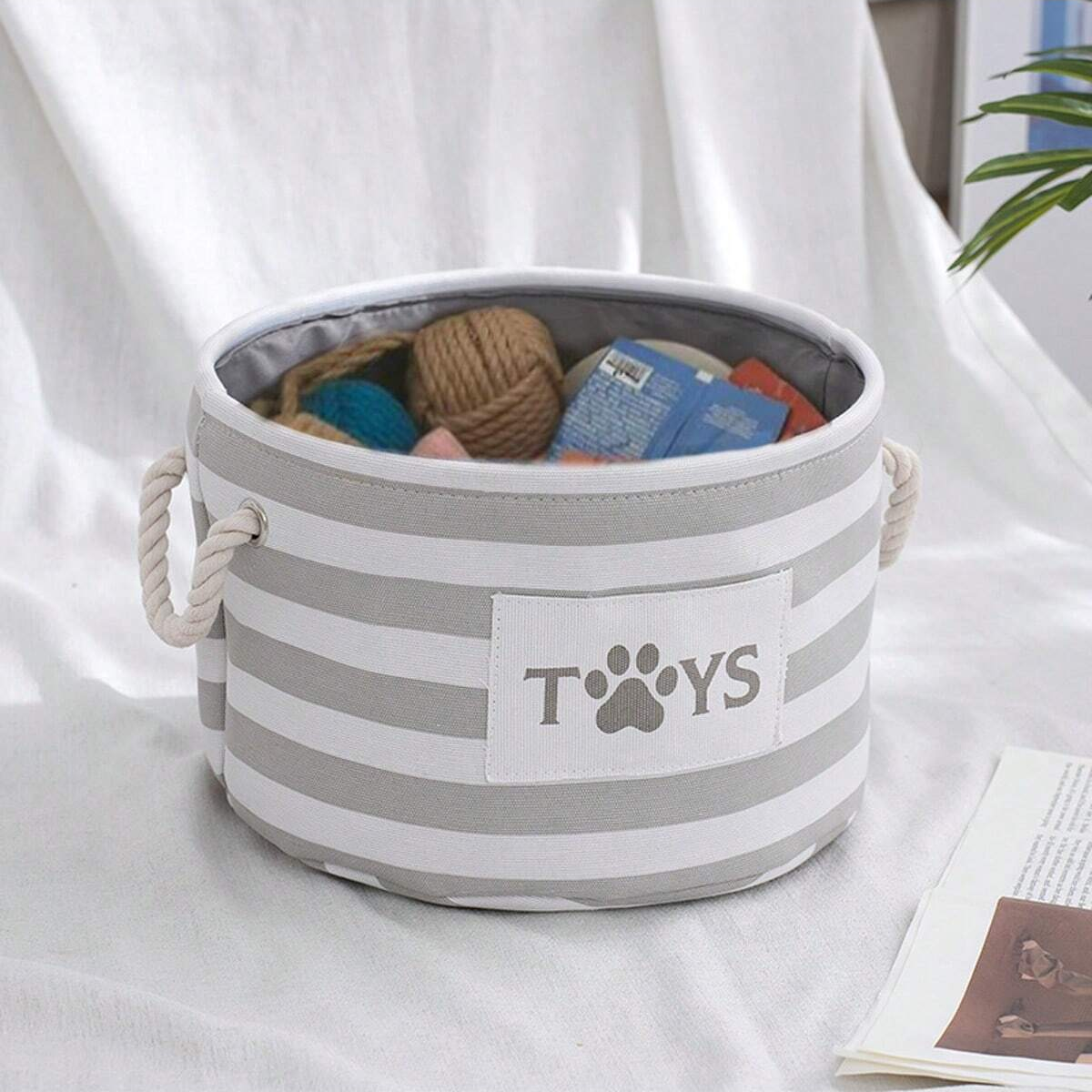 Mir de Rangement en Tissu pour Jouets et Snacks pour Animaux de Compagnie, Divers, 1 Pièce