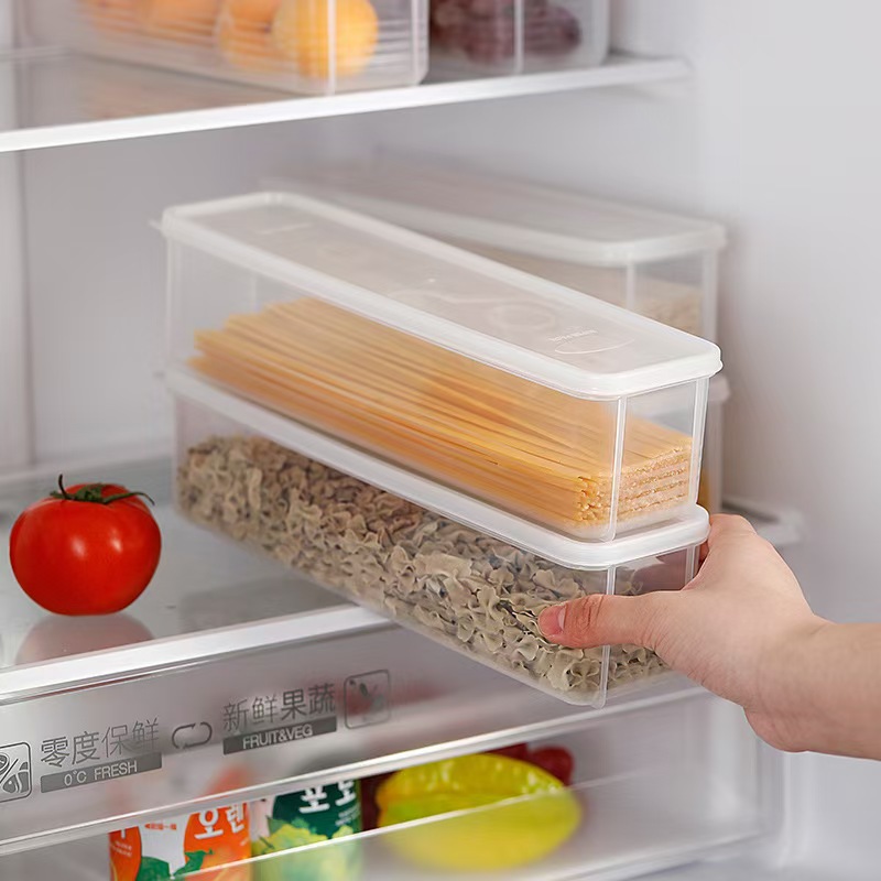 Noodle Opbergdoos Koelkast Vers Voedsel Doos Pasta Verzegelde Container Met Deksels Keuken Classificatie Organizer 30.5*8.5*7.5CM