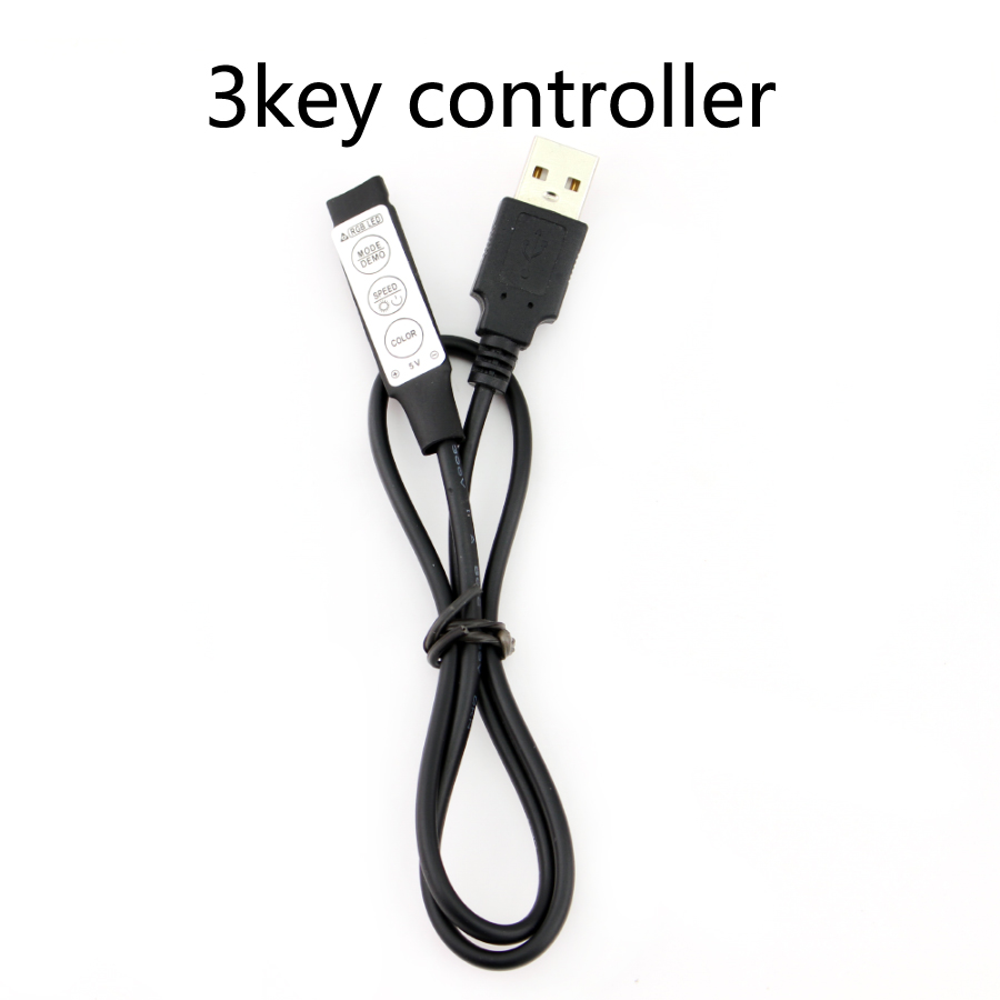 5V 12V 24V USB Led Strip Lights RGB USB RF Remote Controller 5 12 24 V Volt USB LED Strip light 3 11 17 24 Key Remote Wireless