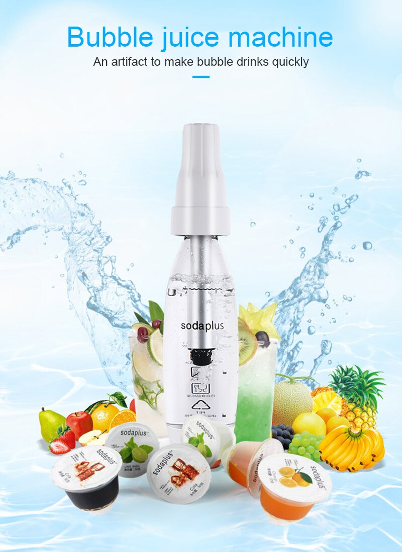 Draagbare Frisdrank Sifon Water Machine Thuis Self-Cooling Drinken Machine Bar Tool Sifon Handleiding Bubble Drinken Soda Maker