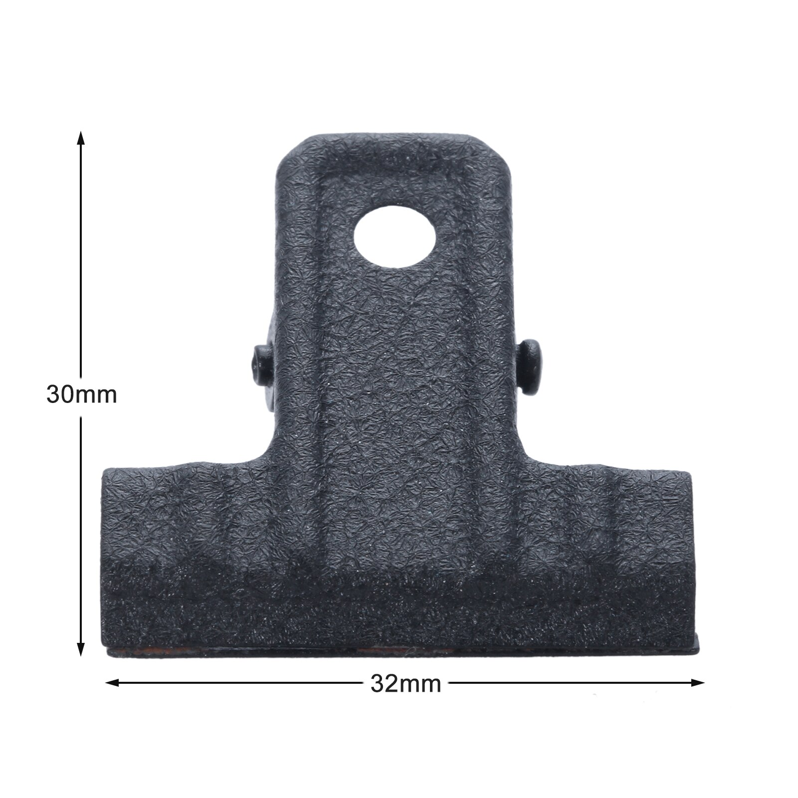 10Pcs Binder Clips Bulldog Letter Clips MetalBlack Metal Paper File 30mm Binder Clip Stationary Office school home Supplies