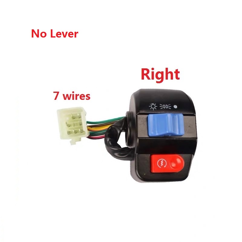 Motorcycle Scooter E-bike Left and Right Handlebar Control Switch Horn Turn Signal Waterproof For GY6 50CC 100CC 125CC 150CC: Lavender