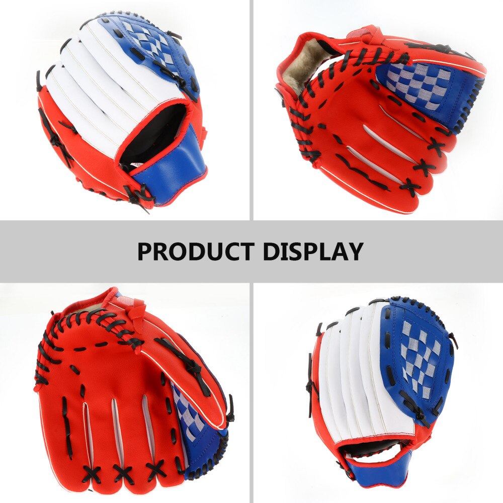 1Pc Baseball Glove PU Thickened Glove Pitcher Training Glove Infielder's Glove