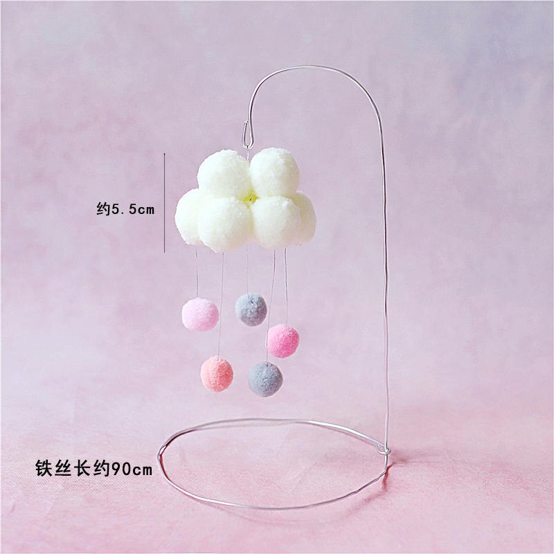 Décoration de la tête souris rose et bleu | En forme de cœur, moulin à vent, décoration de gâteau joyeux anniversaire, pour fête, fournitures de pâtisserie,: Cloud tassel set A