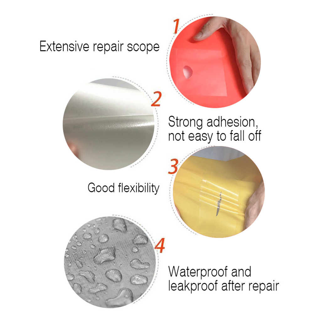 Self Adhesive Swimming Pool Repair Patch Inflatable Boats Air Bed Waterproof Leaking Hole Float Easy Apply Damaged Accessories