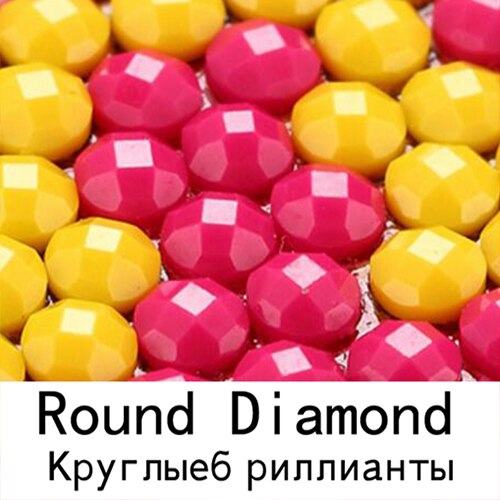 5d diy diamond painting full square Diamond embroidery animals cat - diamond mosaic daimond painting 468DD: Round Diamond / 30x25cm rolled bag