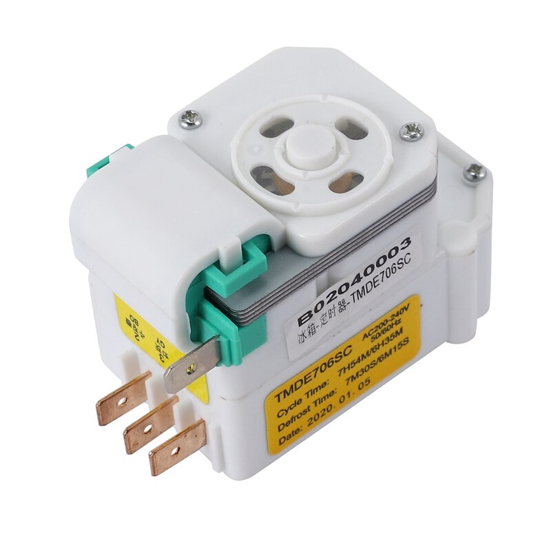 Temporizador de descongelación mecánico para piezas de refrigerador TMDE706SC, temporizador de descongelación de refrigerador