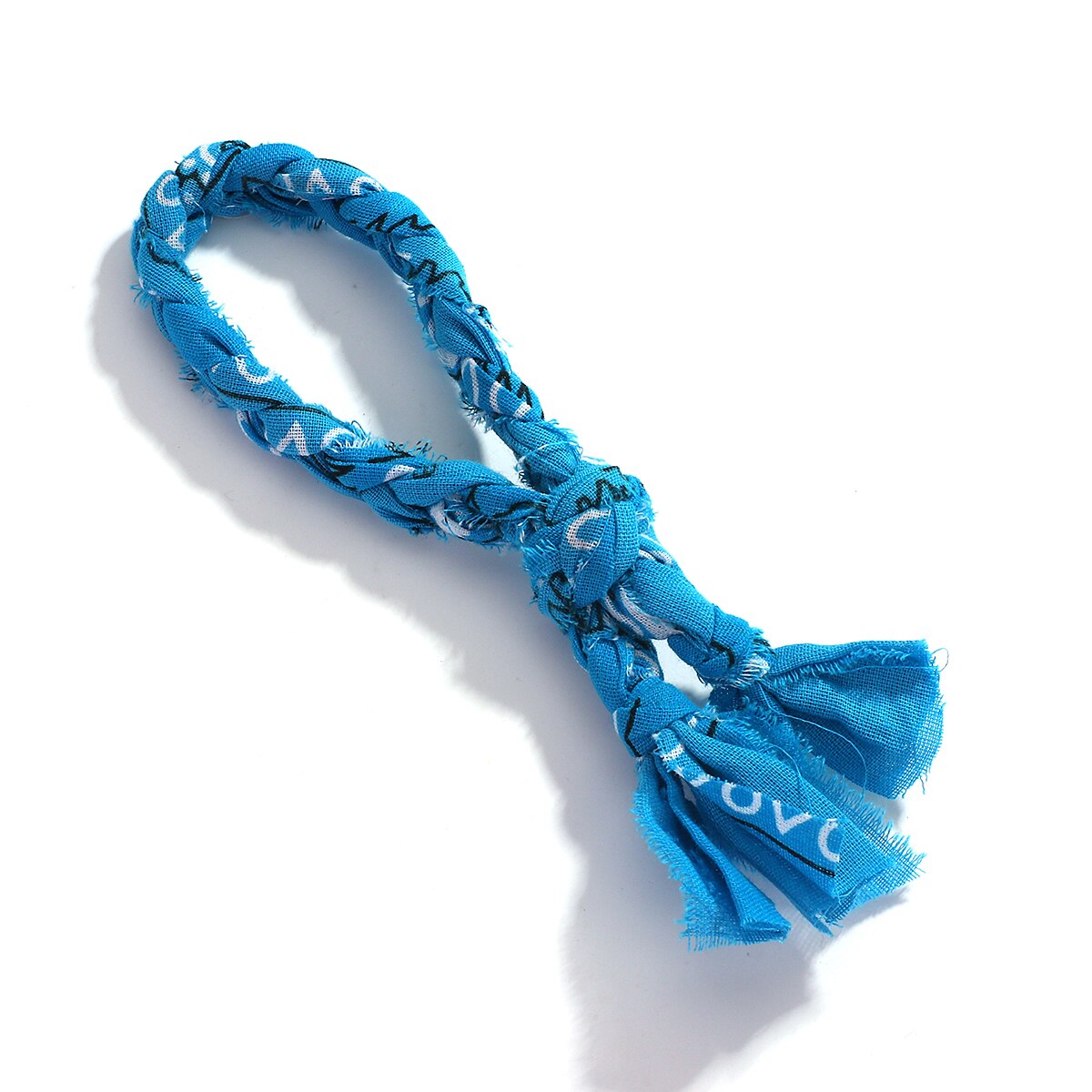 ALLYES – Bracelet Bandana tressé en tissu pour femmes, style bohème, tendance ethnique, noué, bijoux: Blue