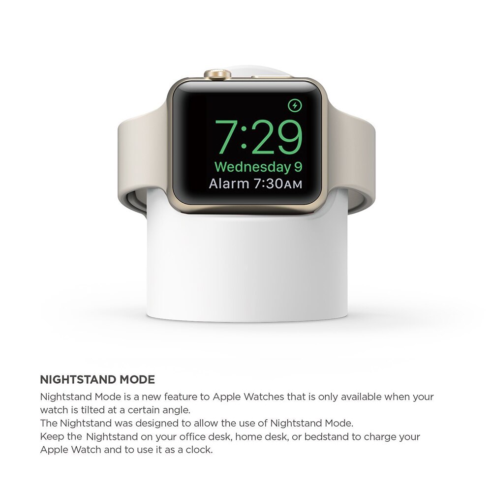 Apple ur 6 5 4 3 iwatch rem multifarvet opladerholder 44mm 40mm 42mm 38mm silikone oplader holder apple ur tilbehør