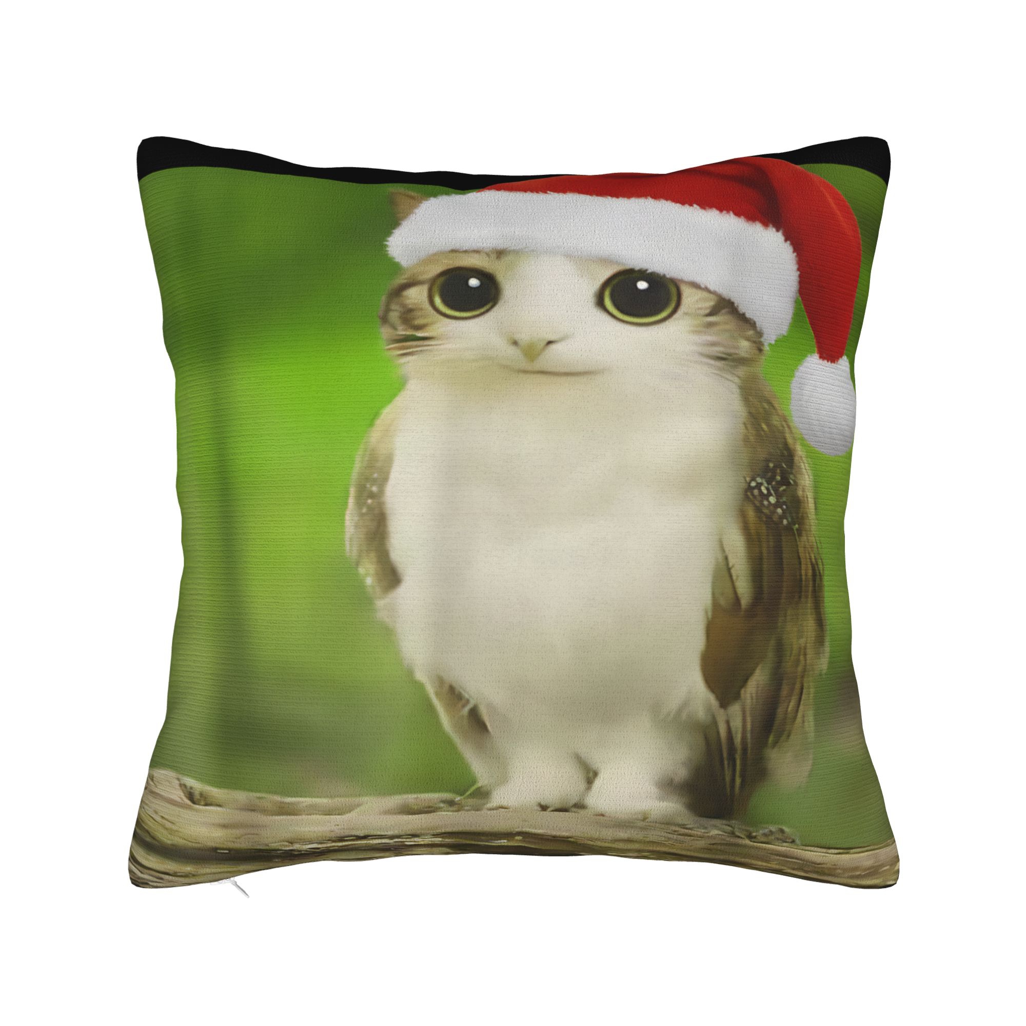 Grappige miauw meme kussenhoes kat uil meme brainrot zachte kussenhoes kussensloop voor bank, fauteuil, bed, woonkamer: Groente