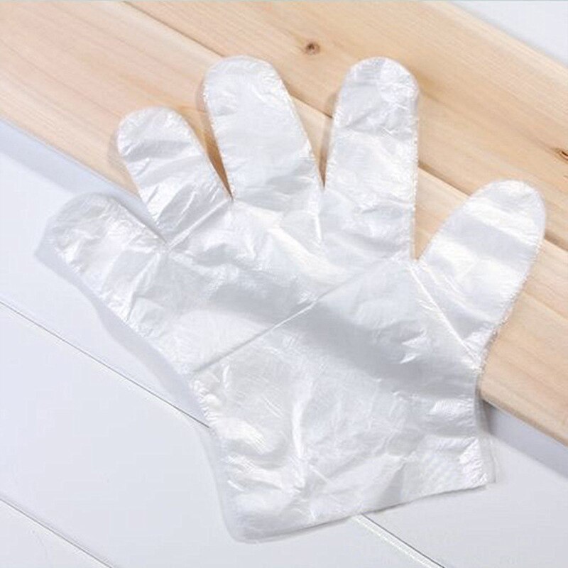100 Stks/set Milieuvriendelijke Wegwerp Handschoenen Eenmalige Plastic Handschoenen Voor Voedsel/Schoonmaken/Koken Keuken Accessoires