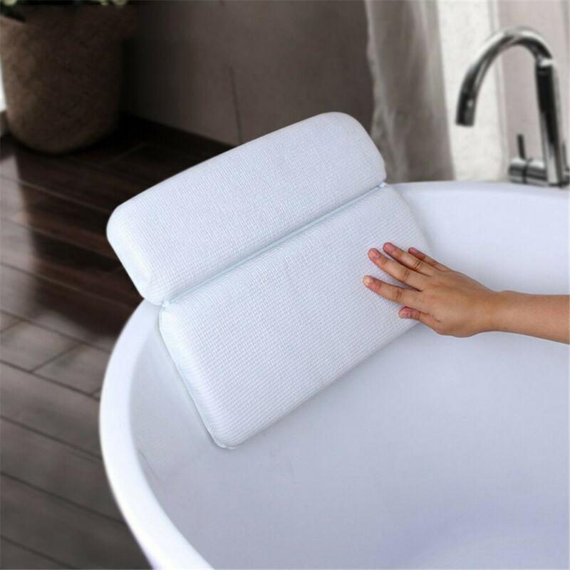 Coussin de bain Spa de luxe à la maison, coussin en éponge profonde, Massage relaxant, baignoire à grande ventouse, confort du cou et du dos