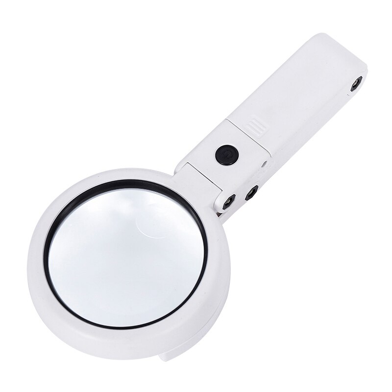 Draagbaar handvergrootglas met LED-verlichting Opvouwbaar desktopvergrootglas voor krantenlezen Vergrootglasreparatietool