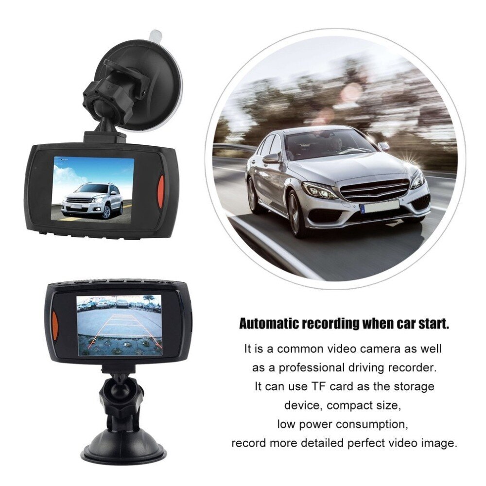 Bil dvr  g30l bilkamera inspelare dash cam g-sensor ir mörkerseende