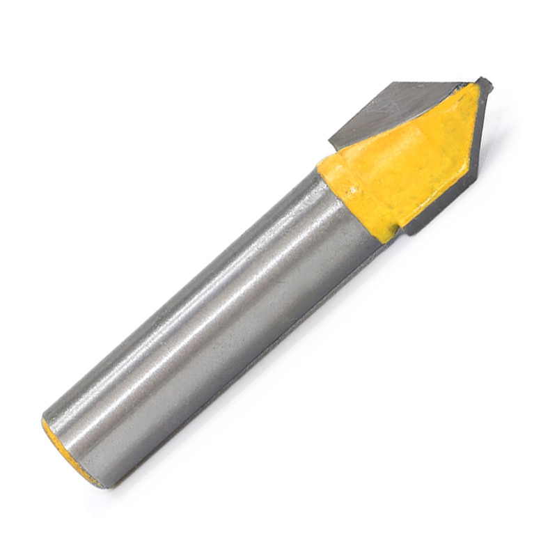 1pc 90 degree V shape Chamfer end mills router bit for woodworking 3D milling cutter