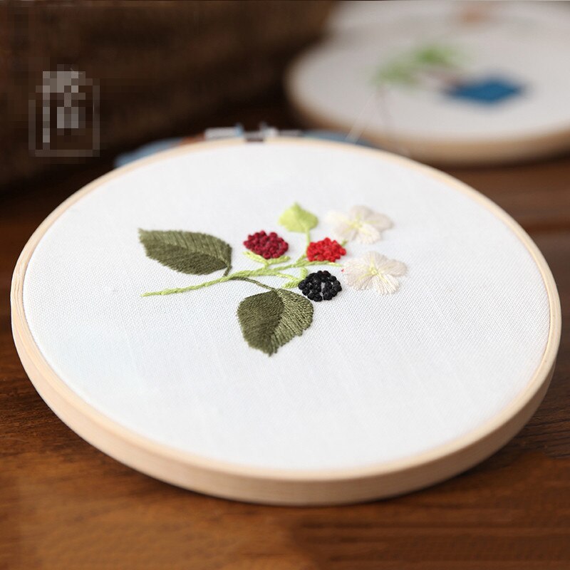 3D Piante Da Fiore di Stoffa FAI DA TE Manuale di Produzione Creativo Ricamo Ricamo A Punto Croce con cornice impostato per I Principianti 8 Stili: G