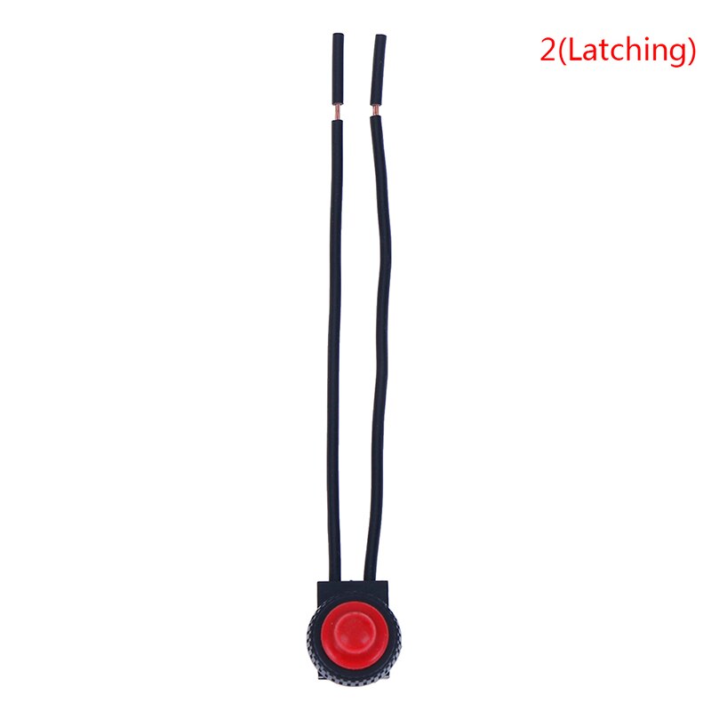 1Pc 220V étanche bouton-poussoir interrupteur marche-arrêt avec 4 "conduit moto voiture bateau en directe: 2
