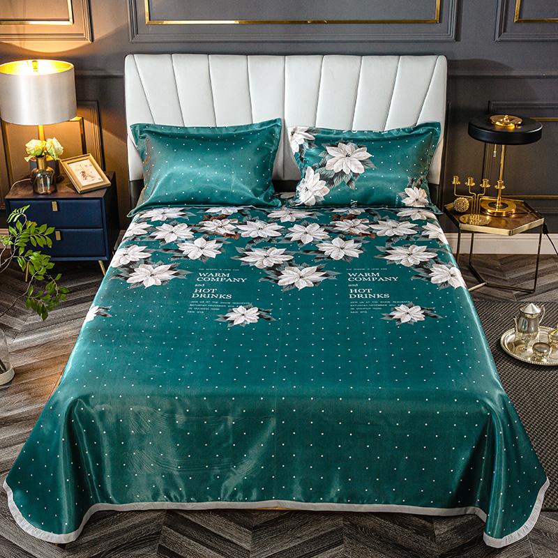 Verano Cool Sleeping Bed sábana 230x250cm aguacate impreso suave transpirable cama Mat colchones cubierta para adultos niños w/2 funda de almohada: Model 1