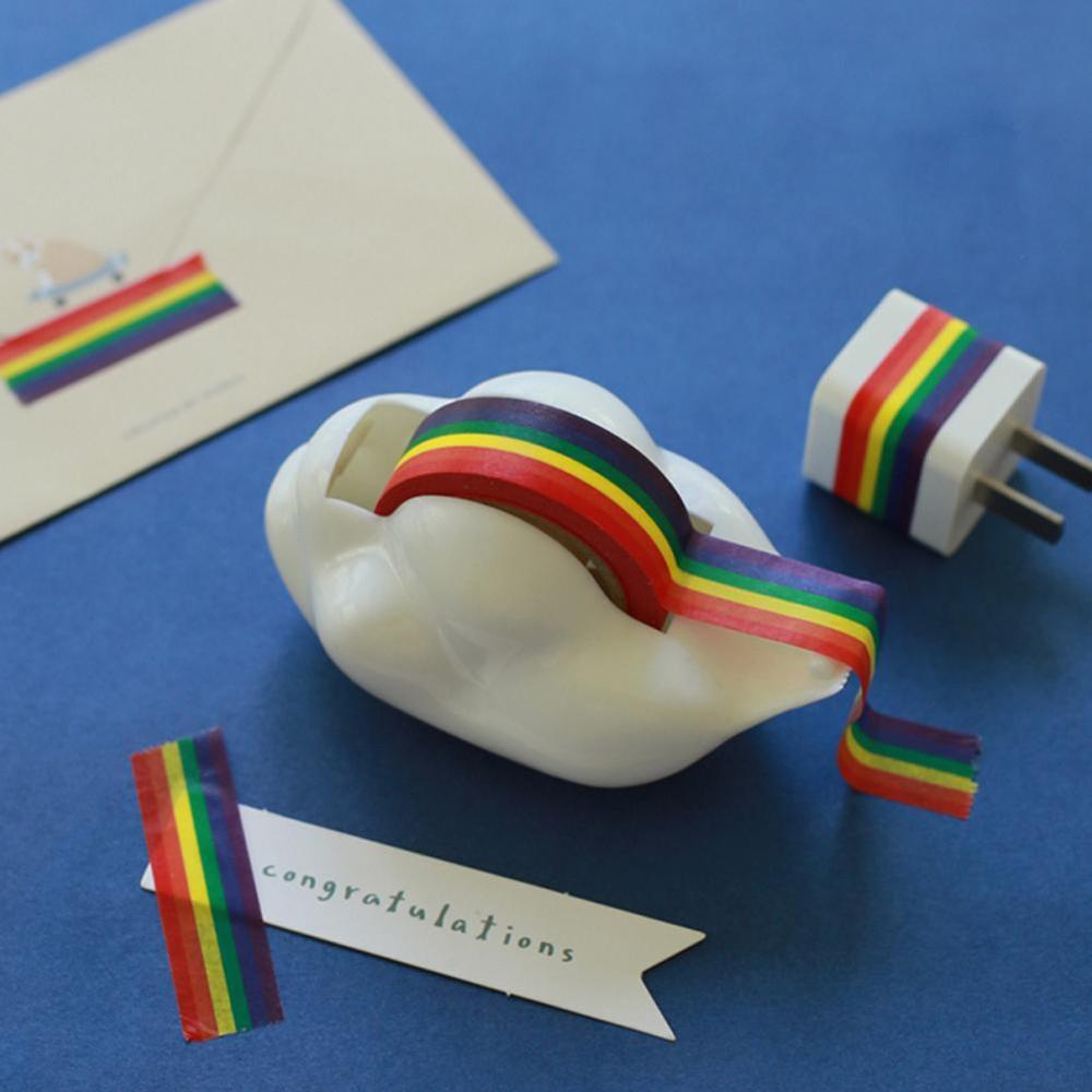 Cloud Rainbow Tape Dispenser Plakband Plastic Tape Zetel Snijmachine Tape