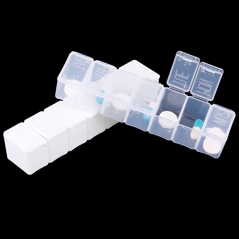 Mini Draagbare Pillendoos 7 Dagen Pil Case Reizen Thuis Pil Organisator Wekelijkse Pocket Pill Cases Splitters Geneeskunde Pil Opslag doos