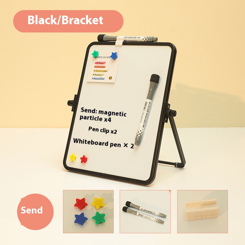 Funi Dubbelzijdig klein whiteboard Magnetisch uitwisbaar beugeltype Whiteboard Bureau Schrijfbord Hangend Educatief Graffiti Klein tekentafel Thuisbord Prikbord Tafel Notitiebord Uitwisbaar: 72*48 inches / Optie 5