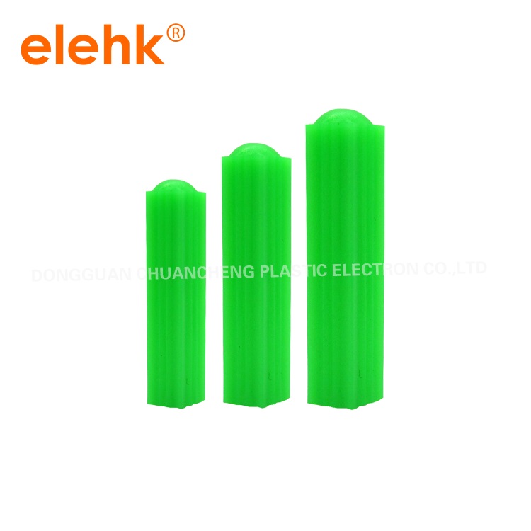 Plastic PE Anchor Wall Plug Expansion Solid Wall Plug 100pcs 7x28mm (Drill Dia 7mm)