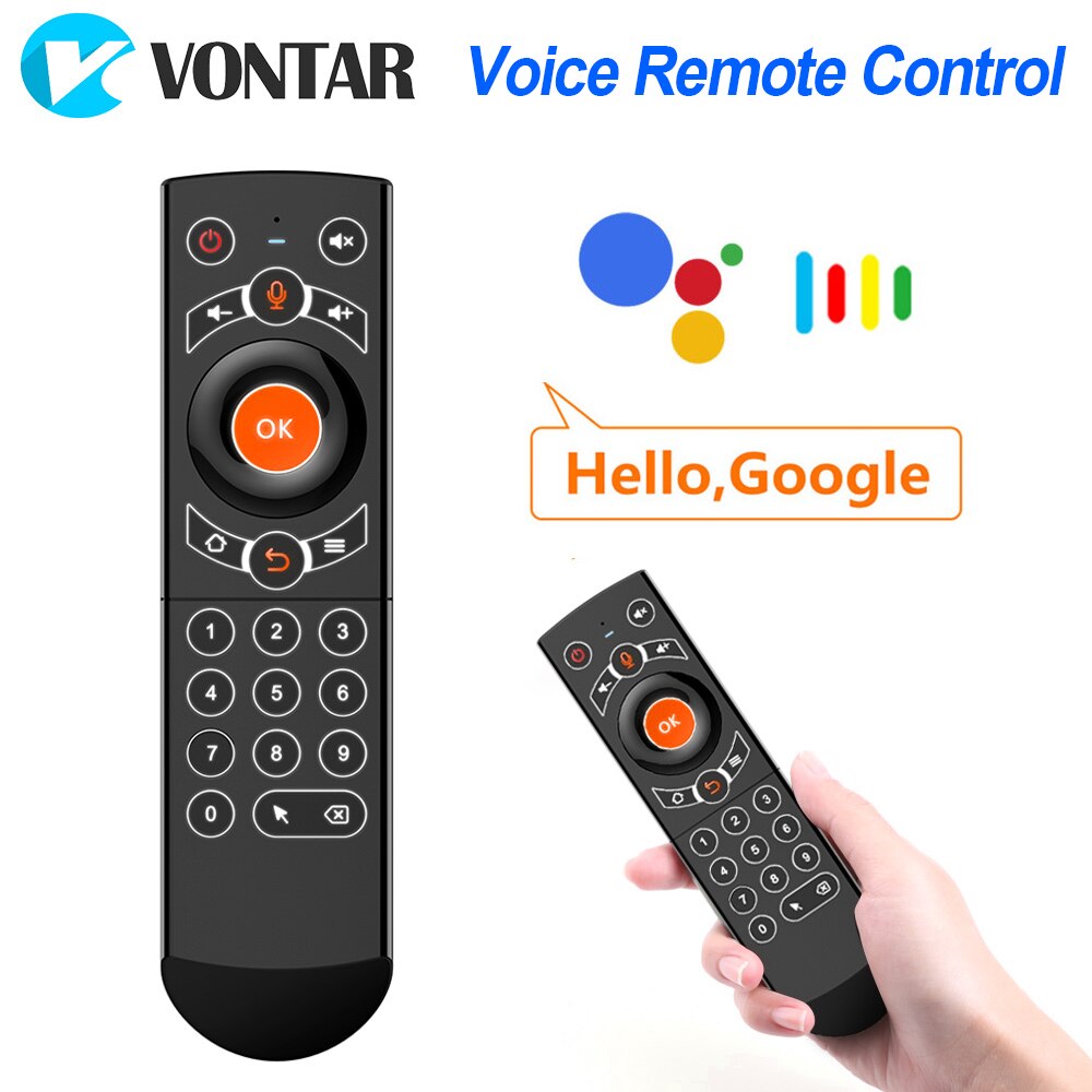 Télécommande g30 voix,  g30s souris aériennes, 2.4g mini claviers sans fil, gyroscope d'apprentissage infrarouge, assistant google pour android tv box pc: G21 pro