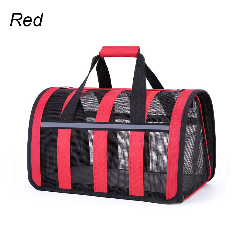 Przenośna torba podróżna dla psa i kota Oddychająca siatka dla małych psów i kotów Składana torebka z siatki dla małych i średnich klatek: XL / BIAŁY