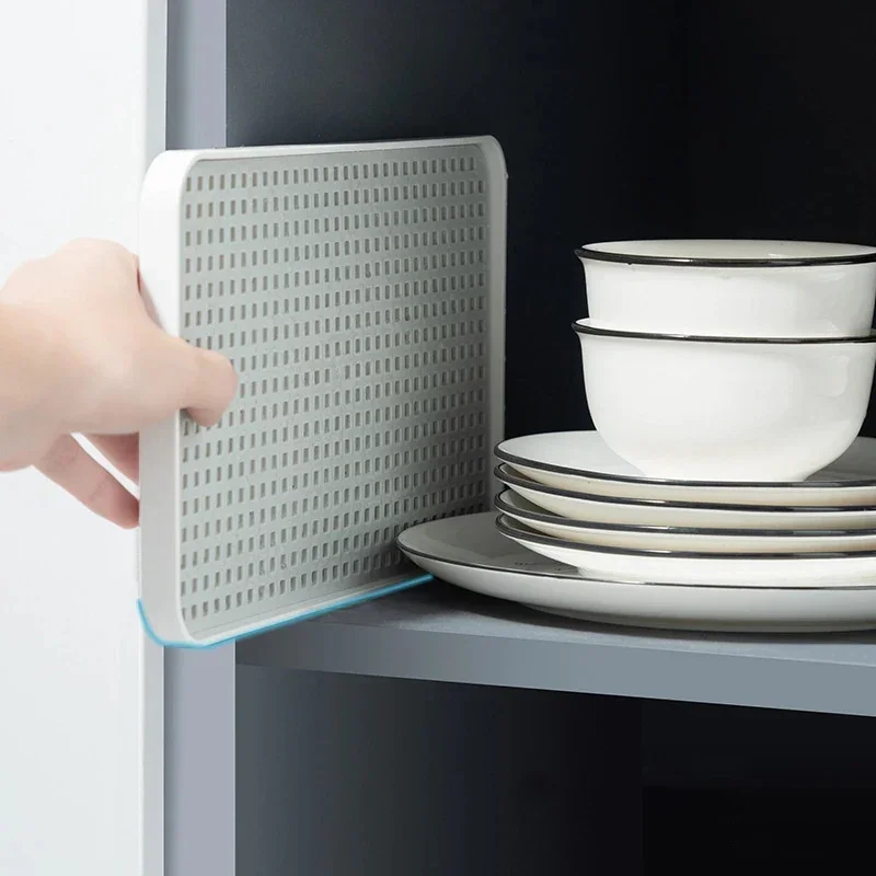 Bandeja de drenagem doméstica, sala de estar, vazada, retangular, copo de água, pia de cozinha, camada dupla, secagem de prato, talheres