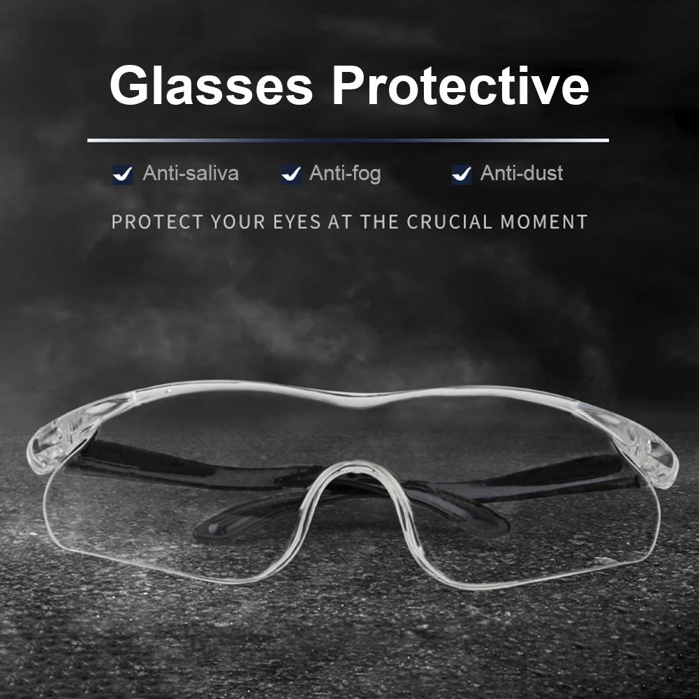 Pc goggles vindtætte goggles cykling støvtætte åndbare briller til mænd kvinder anti-dug  #4o