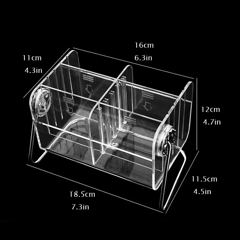 Acrylic Desktop Organizer Box For Rotary Remote Control Storage Case Clear Pen Holder Desk Finishing Holder Home Supply Decor