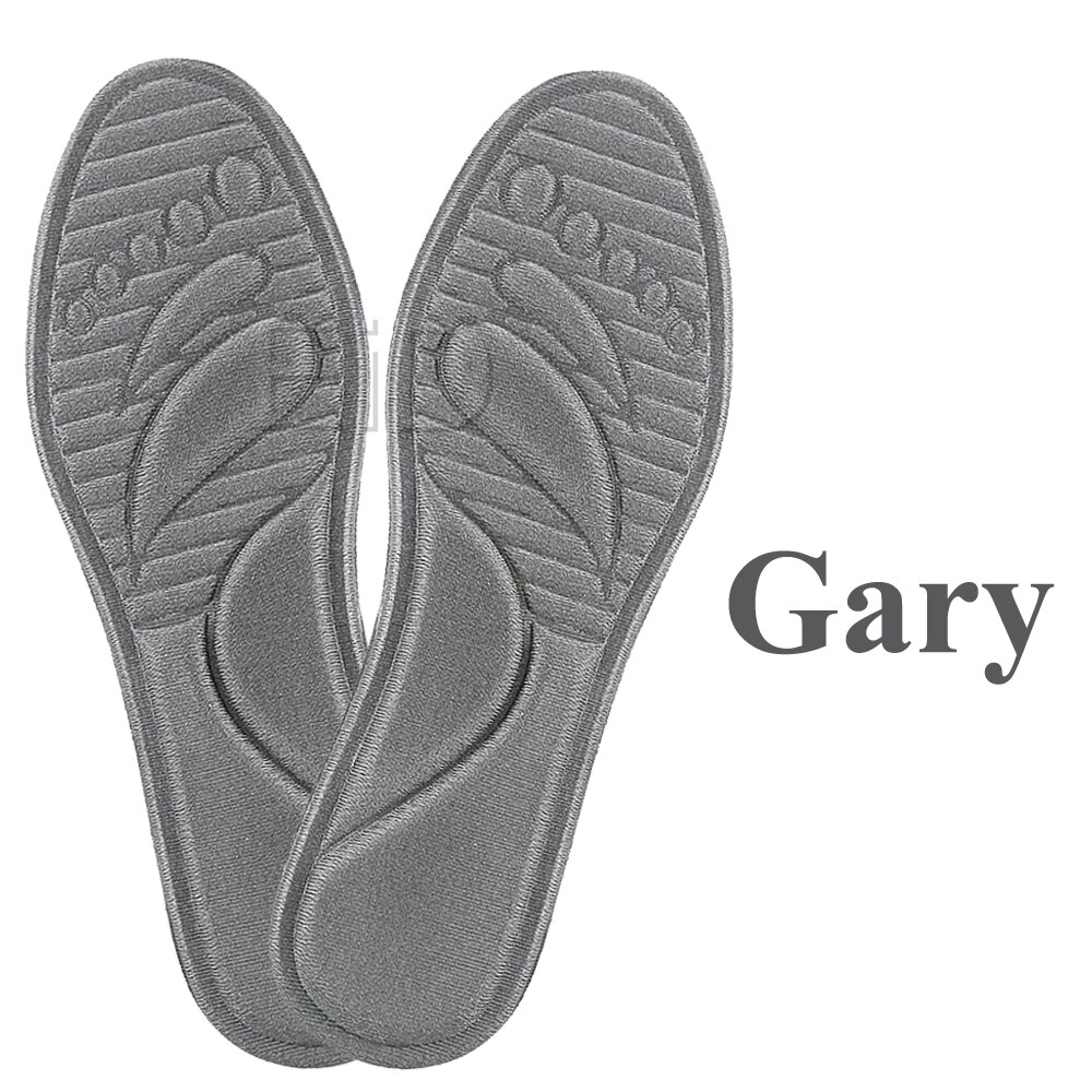 EiD Orthotic Insoles Massage Flat Feet Arch Support Memory Foam Plantillas Fascitis Shoe Pad Orthopedic Foot Insert Insole Pads: gray / S EU 35-40