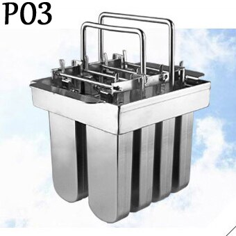 Stainless Steel DIY Ice Pop Molds Ice Lolly Popsicle Moulds Stick Holder 8 Cells/Batch Six Options Home Ice-Pop Molds: P03