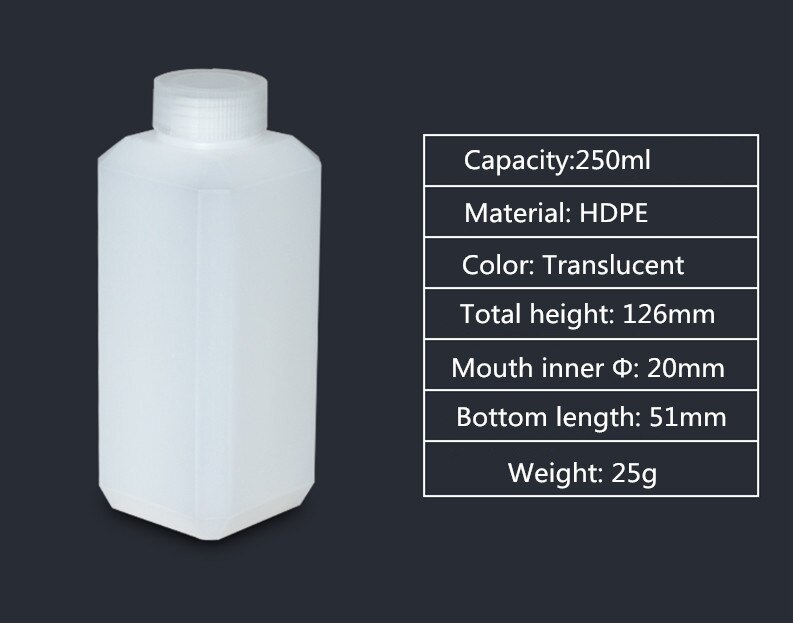 Empty HDPE bottle narrow mouth solid plastic container for liquid,lotion,cosmetic packaging bottle food grade