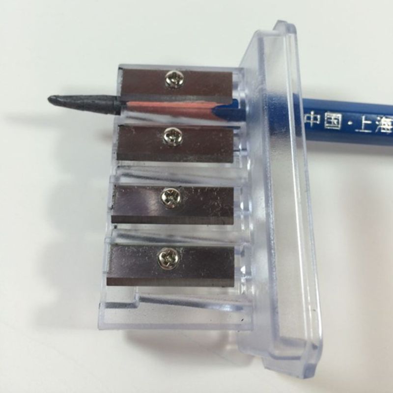 Multifunctional 4 Holes Charcoal Pencil Sharpener Long Core Lead Drawing Art Manual Sketching Drawing Supplies