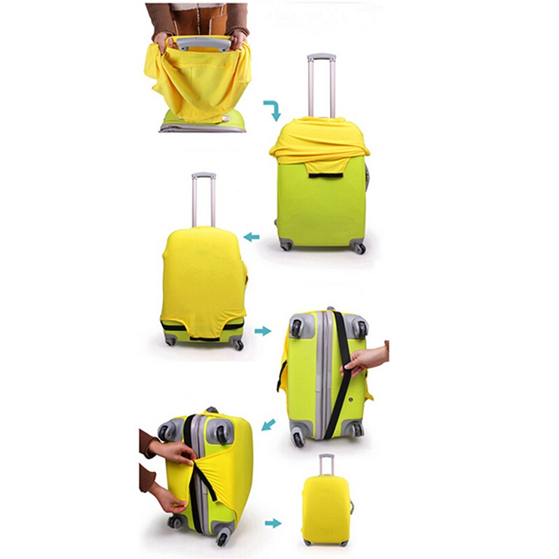 Reisbagage Koffer Beschermhoes Trolleykoffer Reisbagage Stofkap Reisaccessoires Verpakking Organisator Meerkleurig
