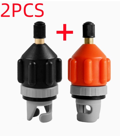 Multifunktions Luft Ventil Adapter Kit Für SUP Board Aufblasbare Pumpe Adapter Paddle Boot Kajak Luft Ventil Pumpe Connectr Combo Kit: Burgunderrot