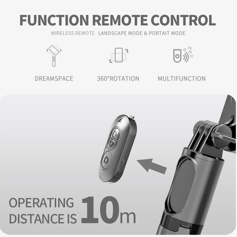 Gimbal Handheld Selfie Stick Stabilizer 2 In 1 Wireless Cellphone Video Record Smartphone Gimbal Tripod For Action Camera Phone