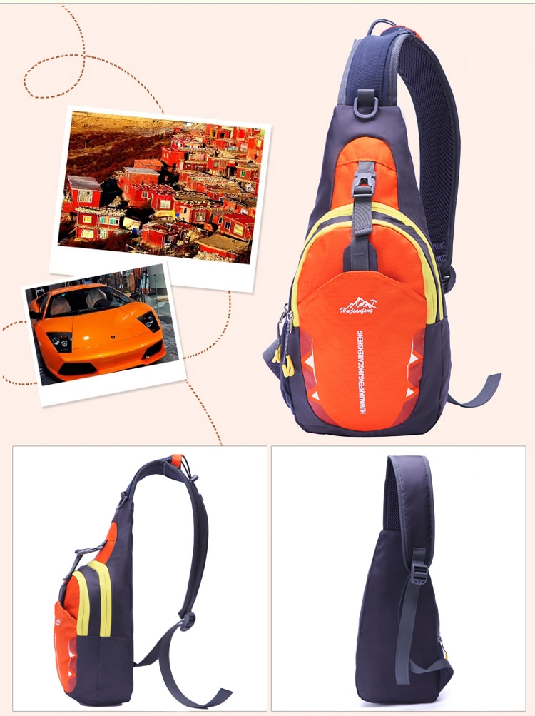 High Capacity Waterproof Chest Bag Camping Outdoor Travel Bags Women Men Travel Hiking Shoulder Sling Backpack