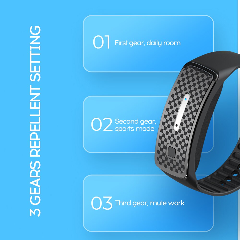 Intelligente Bionische Golf Fysieke Muggen Armband Voor Indoor Outdoor Sport Muggen Armband Pure Fysieke