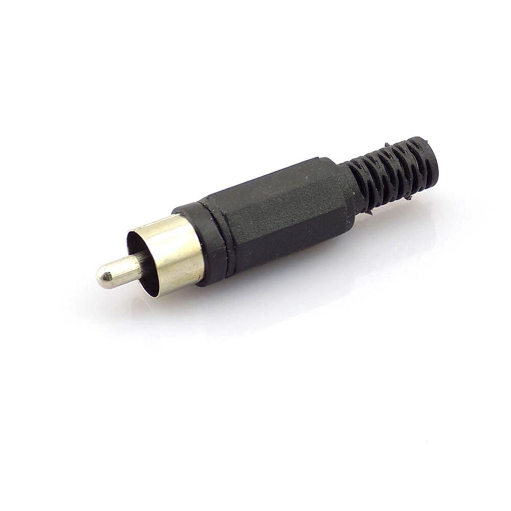 10x BNC RCA Male Adapter Connector AV Plug Jack plastic to Cabling Audio Adapter for CCTV TV video Camera diy Housing W17