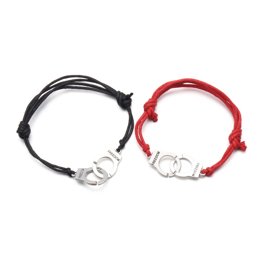 2 uds. De pulseras de cuerda trenzada magnética para parejas, pulsera a juego de distancia, accesorios de joyería para amantes eternos